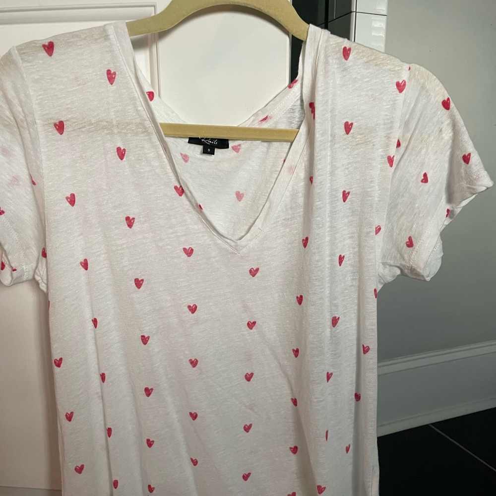 Rails line heart tee